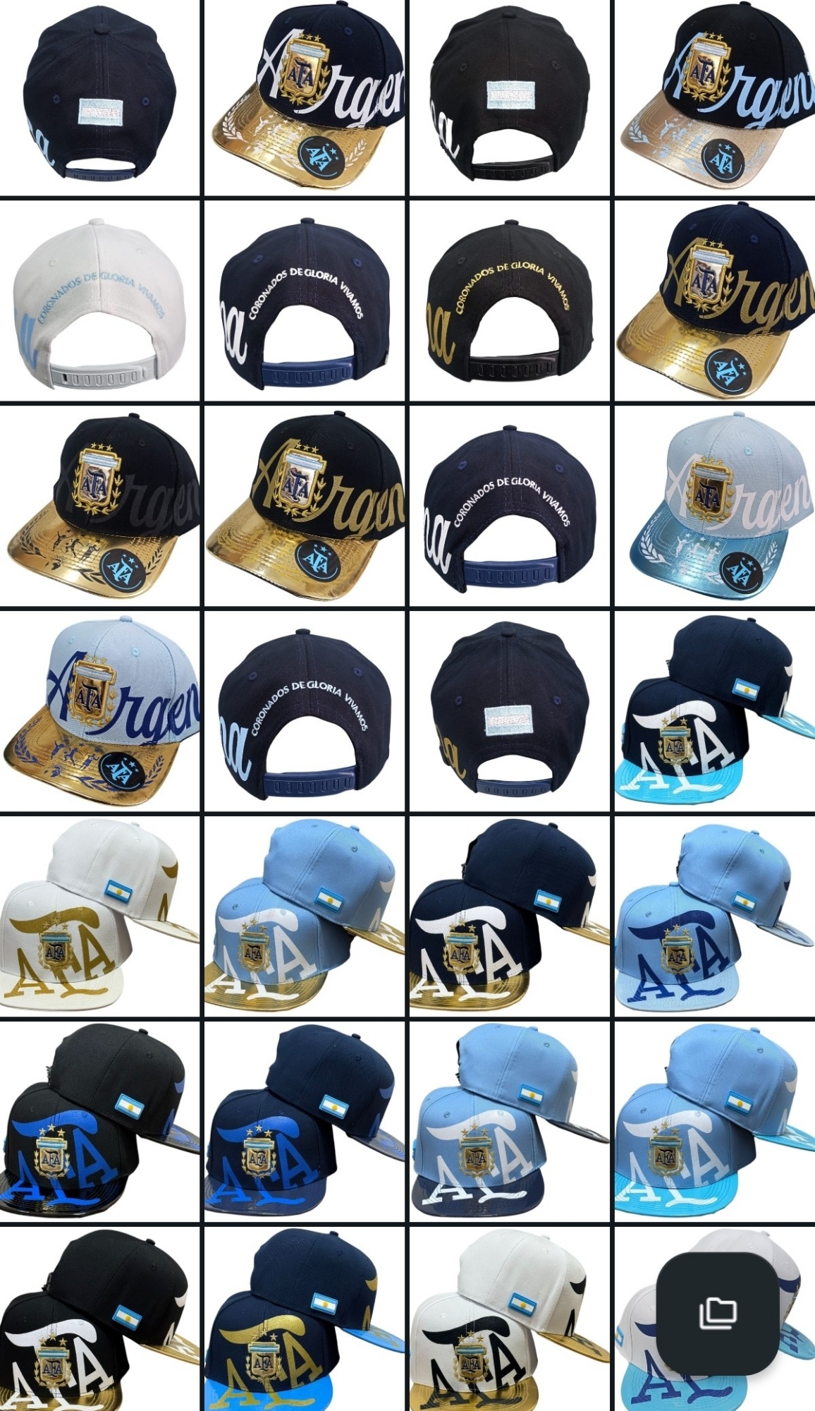 Gorras Afa Argentina Plana Premium Mundial
cientos de Modelos en Stock - Imagen 4