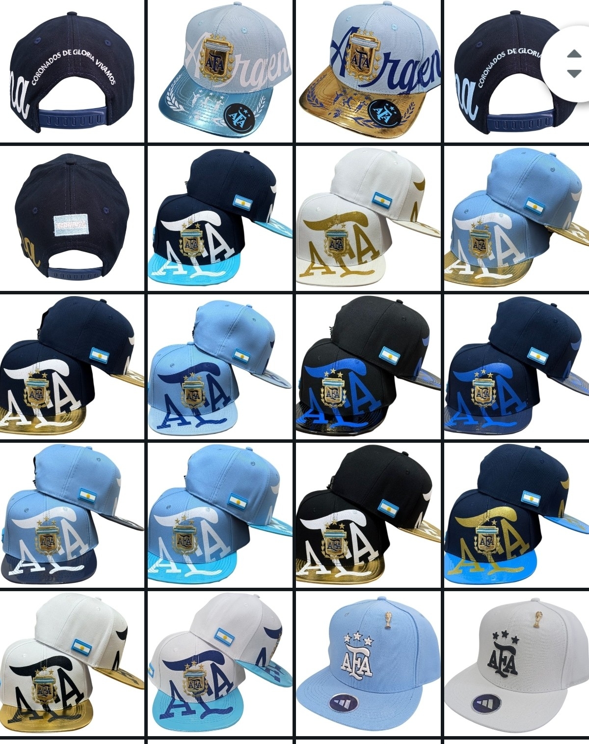Gorras Afa Argentina Plana Premium Mundial
cientos de Modelos en Stock - Imagen 5