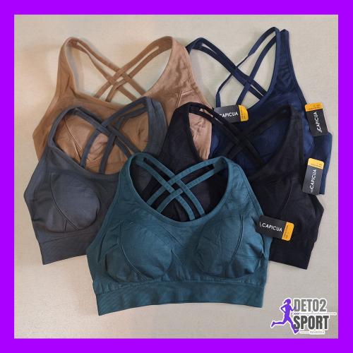 Top Seamless Capicua Tiritas Cruzadas..!!