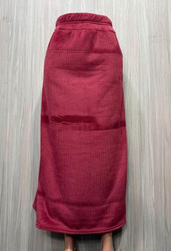 Pollera Corderoy con Piel - Miniatura 2