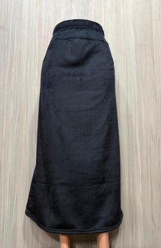 Pollera Corderoy con Piel - Miniatura 3