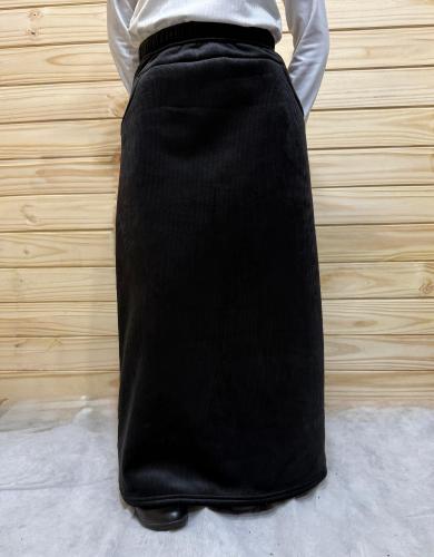 Pollera Corderoy con Piel - Miniatura 4