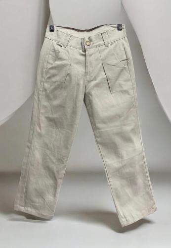 Pantalon Chino Recto Gabardina Pinzado