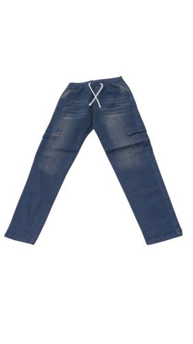 Joguer de Jeans Elastizado Oxido y Celeste - Miniatura 2