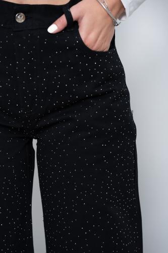 'art. 246-2' 36 al 46 Wide Leg Negro + Destellos