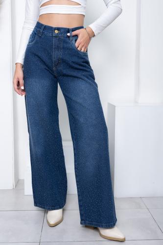 'art. 247-2' 34 al 42 Wide Leg Azul + Destellos - Miniatura 2