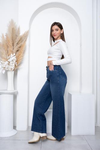 'art. 247-2' 34 al 42 Wide Leg Azul + Destellos - Miniatura 6