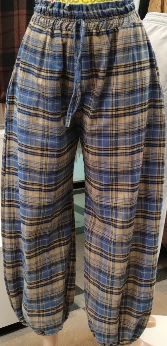 Pantalón Globo a Cuadrille de Pilu Friza