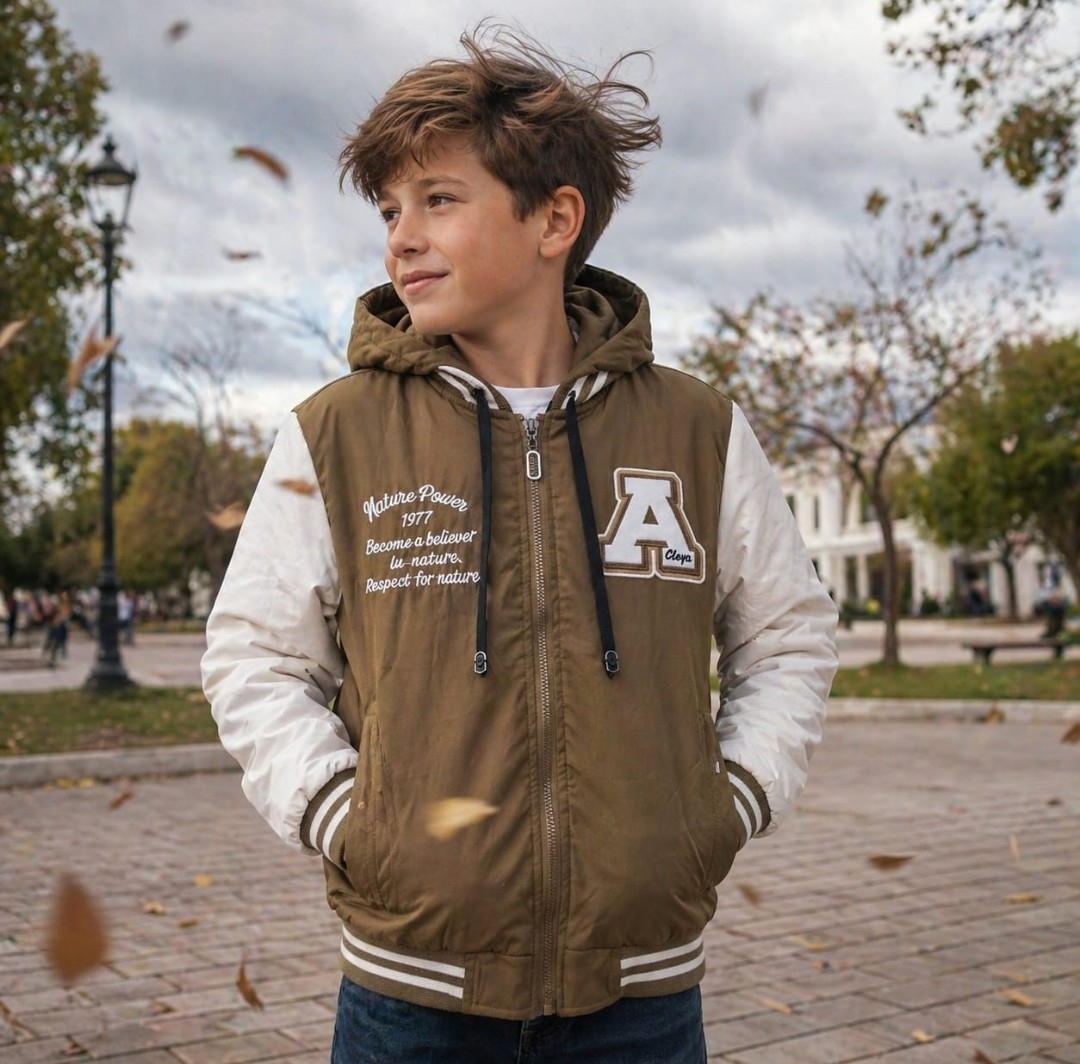 Campera Universitaria Reversible Media Estación - Imagen 2