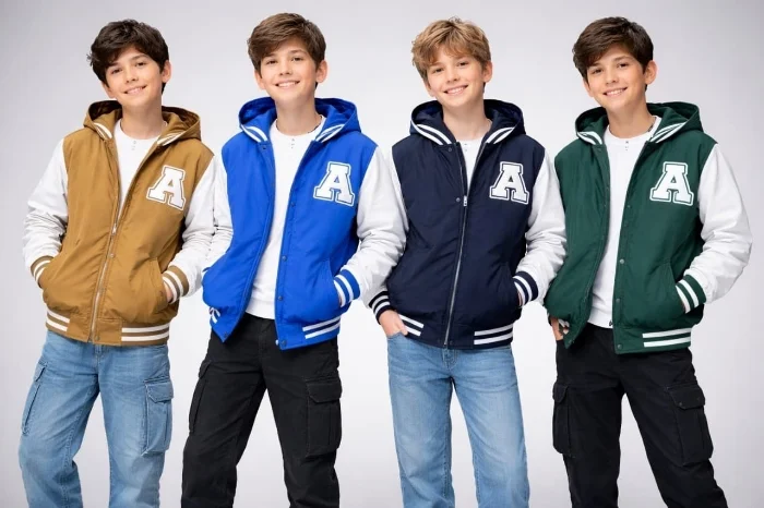 Campera Universitaria Reversible Media Estación