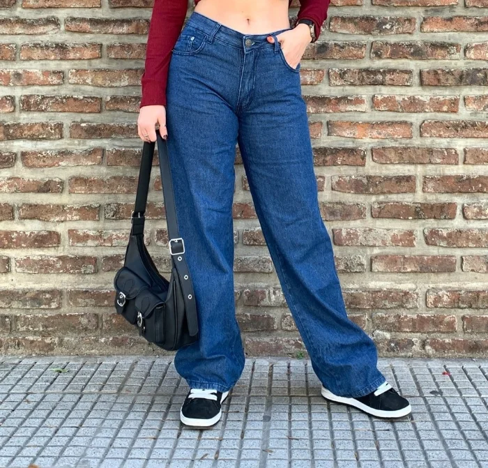 Wide Leg Memphis (tiro Medio)