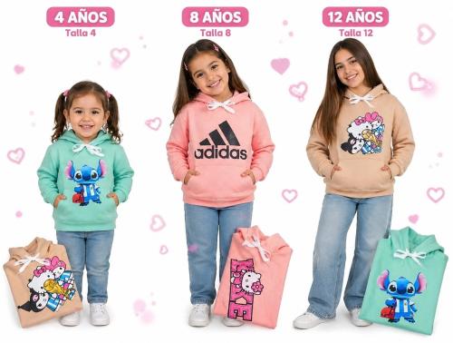 Buzos Capucha de Nena Friza Peinado
