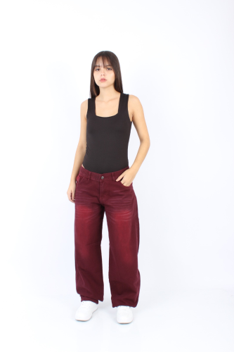 Baggy Bordo Pestaña Hebi