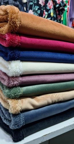 Poncho Plush Bifaz con Piel - Miniatura 3