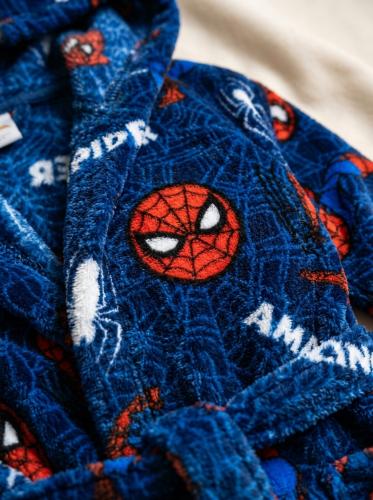 Bata Infantil Hombre Araña  Flannel con Capucha Piñata - Licencia Oficial - Miniatura 4