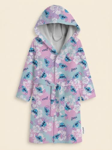 Bata Flannel Infantil Stitch  con Capucha Piñata - Licencia Oficial - Miniatura 3
