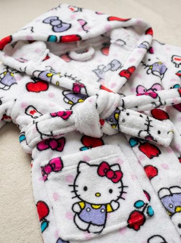 Bata Infantil Hello Kitty Flannel con Capucha Piñata - Licencia Oficial - Miniatura 2
