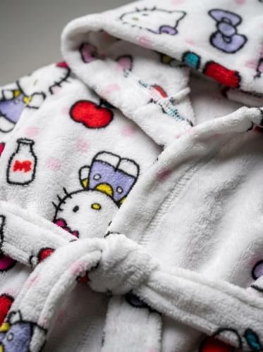 Bata Infantil Hello Kitty Flannel con Capucha Piñata - Licencia Oficial - Miniatura 3