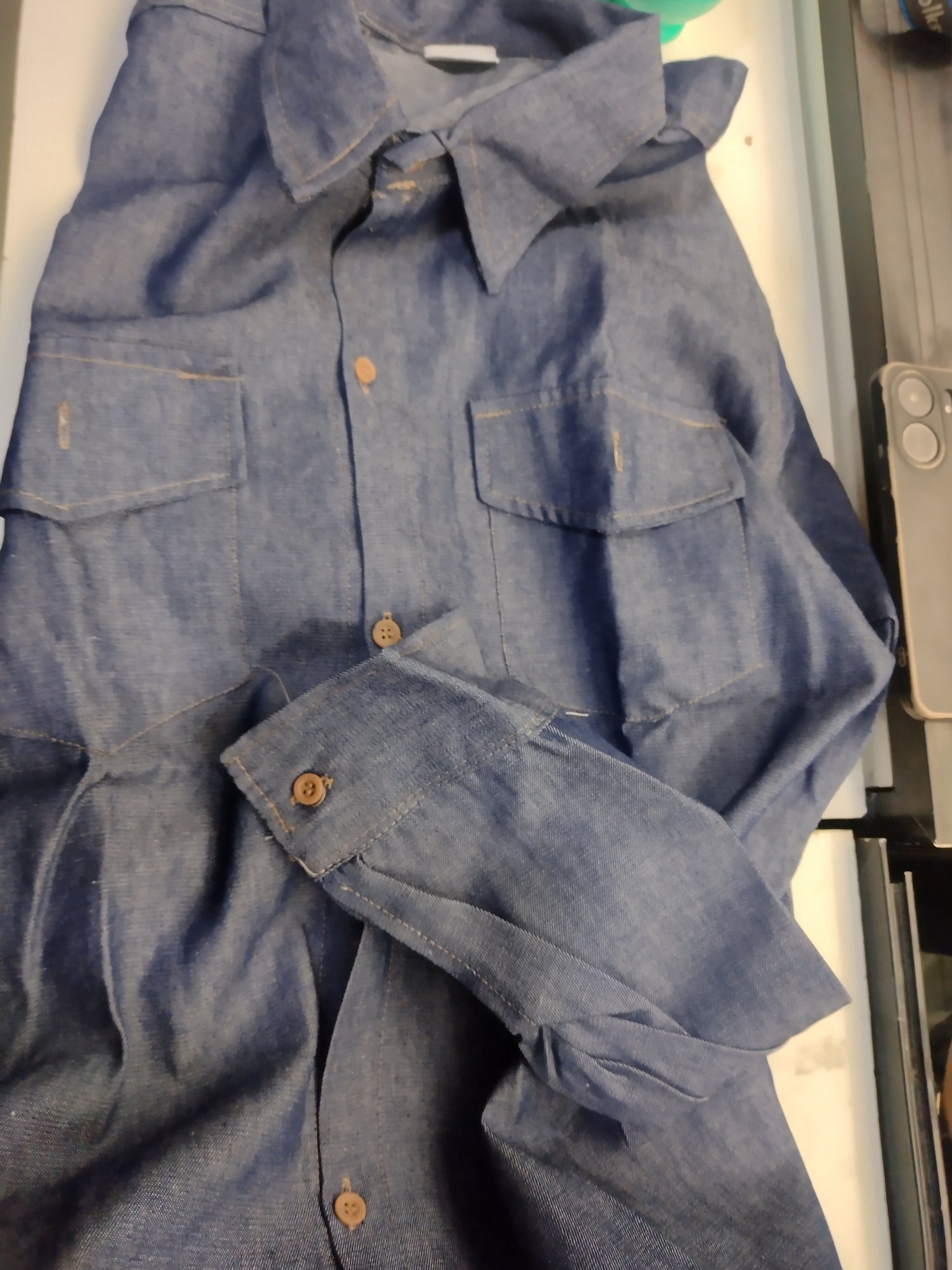 Camisa para Trabajo de Jeans - Imagen 2