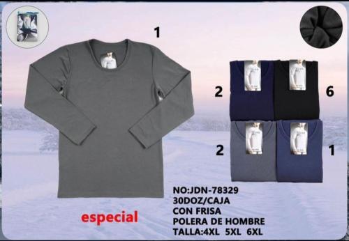 Camiseta Térmica Hombre Cálida Premium Etiqueta Negra