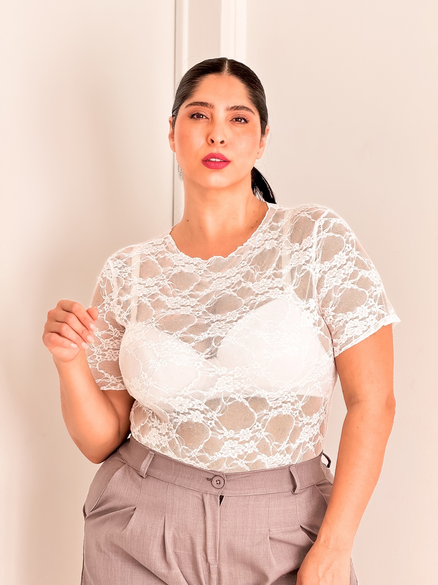 Remera  Reini  de Encaje - Imagen 4