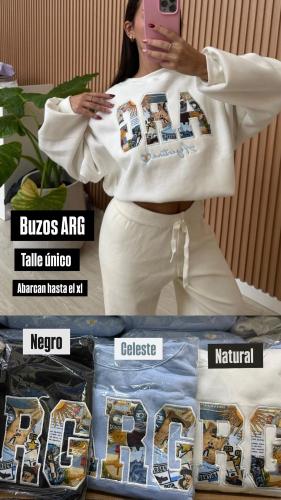 Buzo Dama Argentina Bordado Premiun
