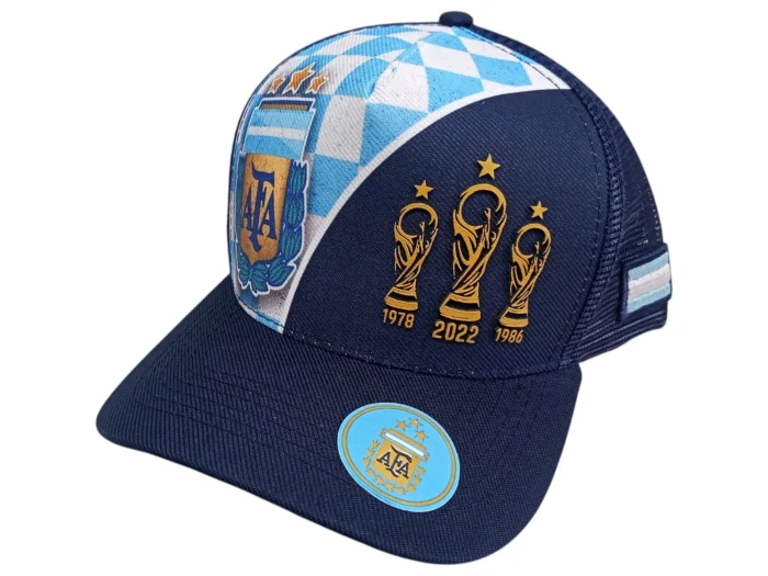 Colección con  Más de 30 Diseños
gorras Afa Argentina Plana Premium Mundial.