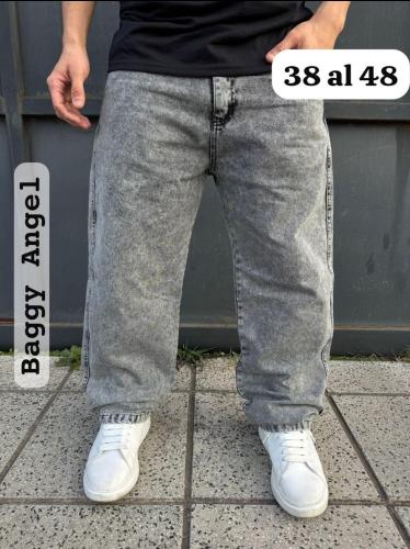 Jean Baggy Gris Nevado