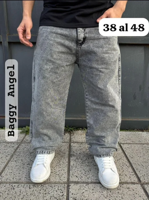 Jean Baggy Gris Nevado