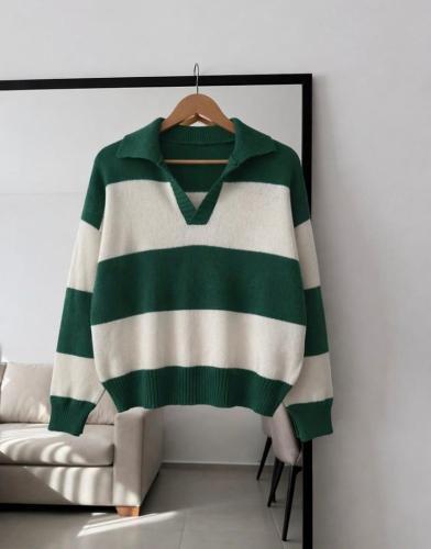 Sweater Chomba Rayada Lana Fancy - Miniatura 2
