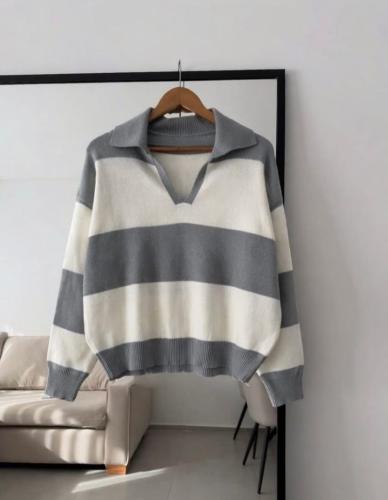 Sweater Chomba Rayada Lana Fancy - Miniatura 3