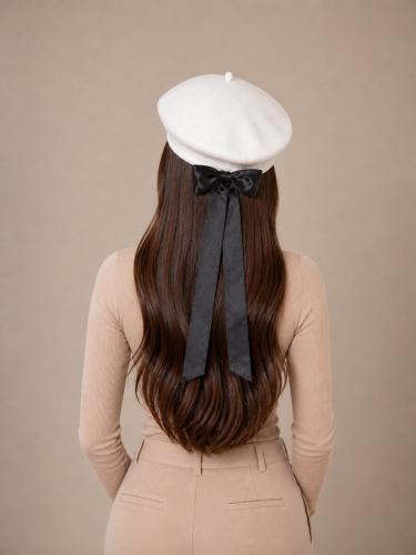 Boina Gorro Moño Coquette Lazo Importada Asthetic Pinterest Viral
