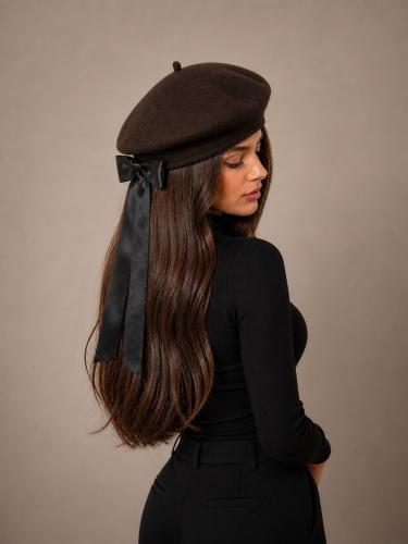 Boina Gorro Moño Coquette Lazo Importada Asthetic Pinterest Viral - Miniatura 3