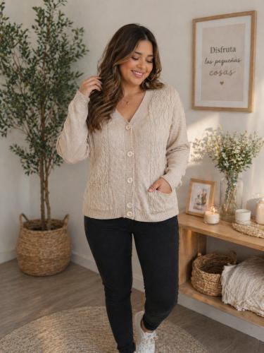 Sacos con Boton Cuello V