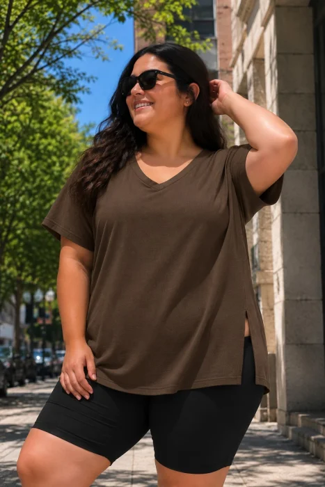 Remera Cuello V (morley Viscosa)