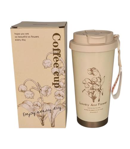 Vaso Termico Floral Doble Pico 650ml