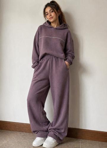 Conjuntos Palazo Baggy con Capucha o Cuello Redondo - Miniatura 2