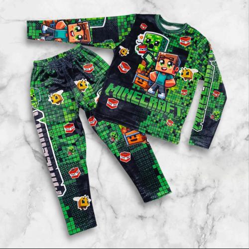 Pijama Minecraft (plush Bifaz)