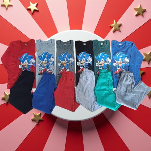 Pijamas de Algodon Sonic, Roblox y Minecraft