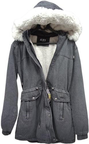 Parka Jean con Piel Importado Premium - Miniatura 2