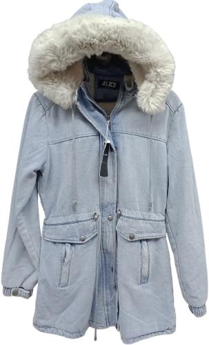 Parka Jean con Piel Importado Premium - Miniatura 3