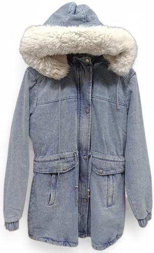 Parka Jean con Piel Importado Premium - Miniatura 4