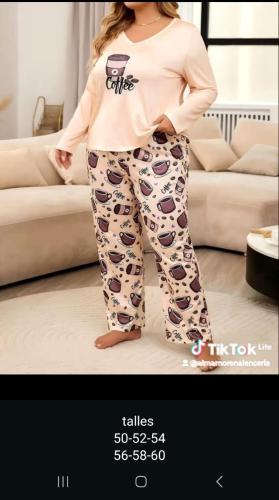 Pijamas Talles Grandes con Mangas Largas(talles Reales)la Docenas $126.000