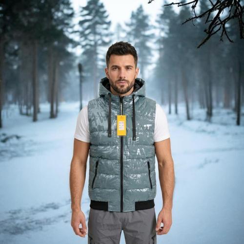 Chaleco con Piel  Importado Impermeable de Hombre - Miniatura 3