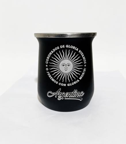 Mate de Acero Inoxidable Termico Sol de Mayo - Miniatura 2