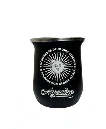 Mate de Acero Inoxidable Termico Sol de Mayo - Miniatura 3