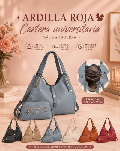 Cartera Universitaria mas Bandolera Ar