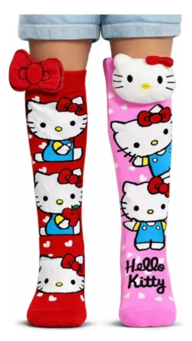 Medias Locas 3d Minnie, Frozen , Batman , Kuromy , Stitch, Pluto, Hello Kitty