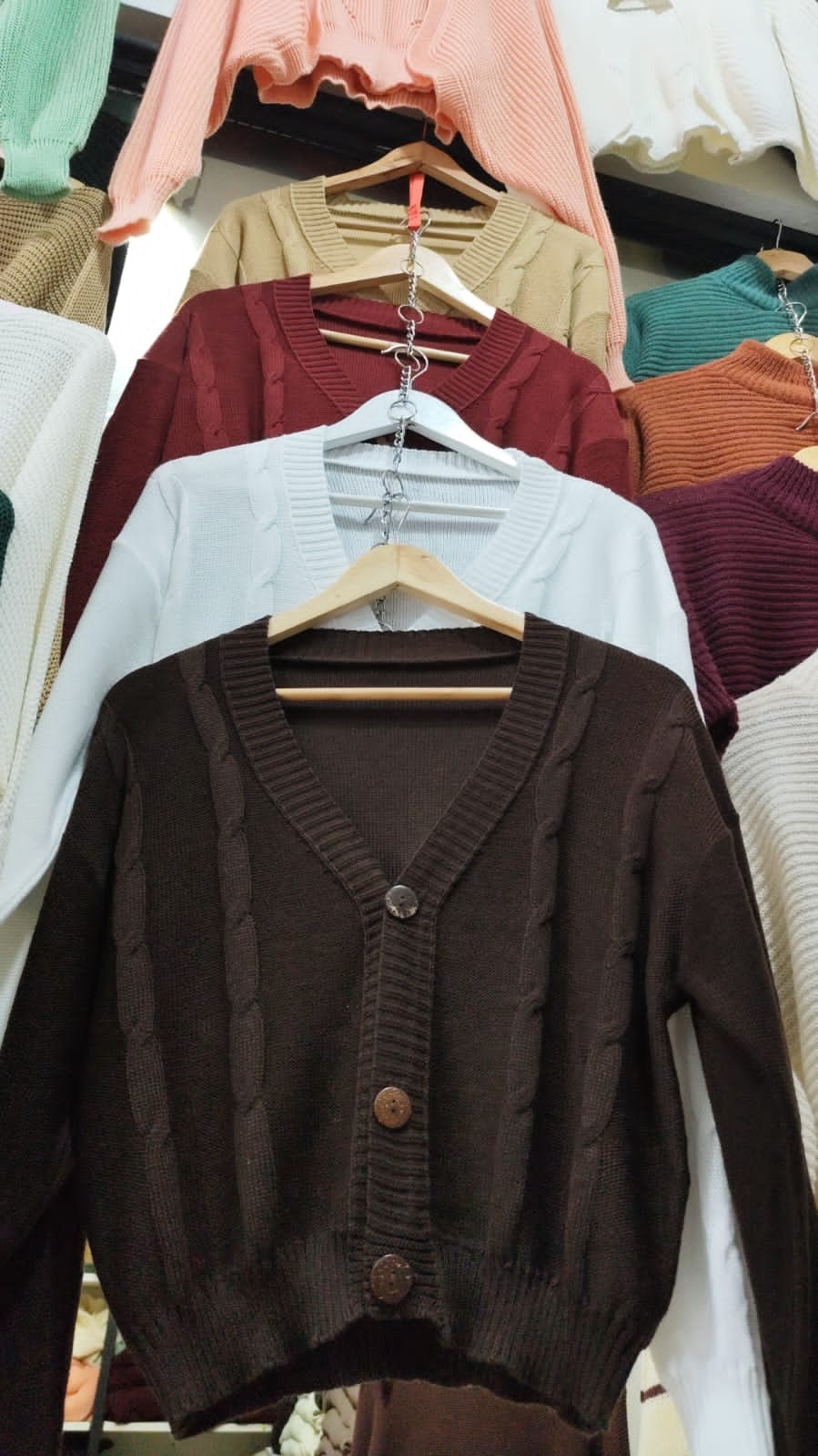 Cardigan Corto Acrilico - Imagen 3