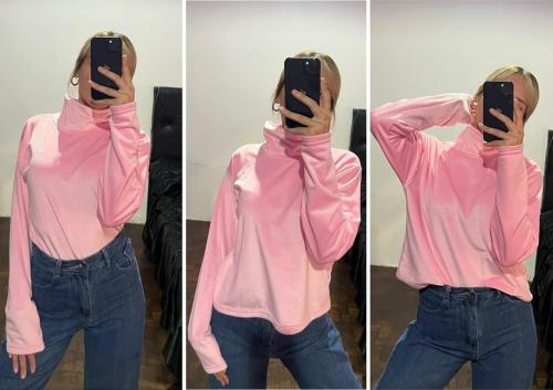 Buzo Polera Oversize Plush Bifaz Mujer